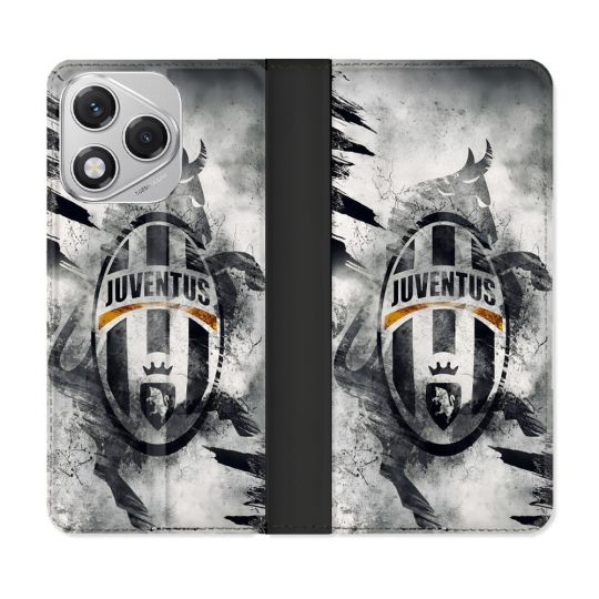Housse cuir portefeuille Pour Honor 400 Lite 5G Foot Juventus Turin