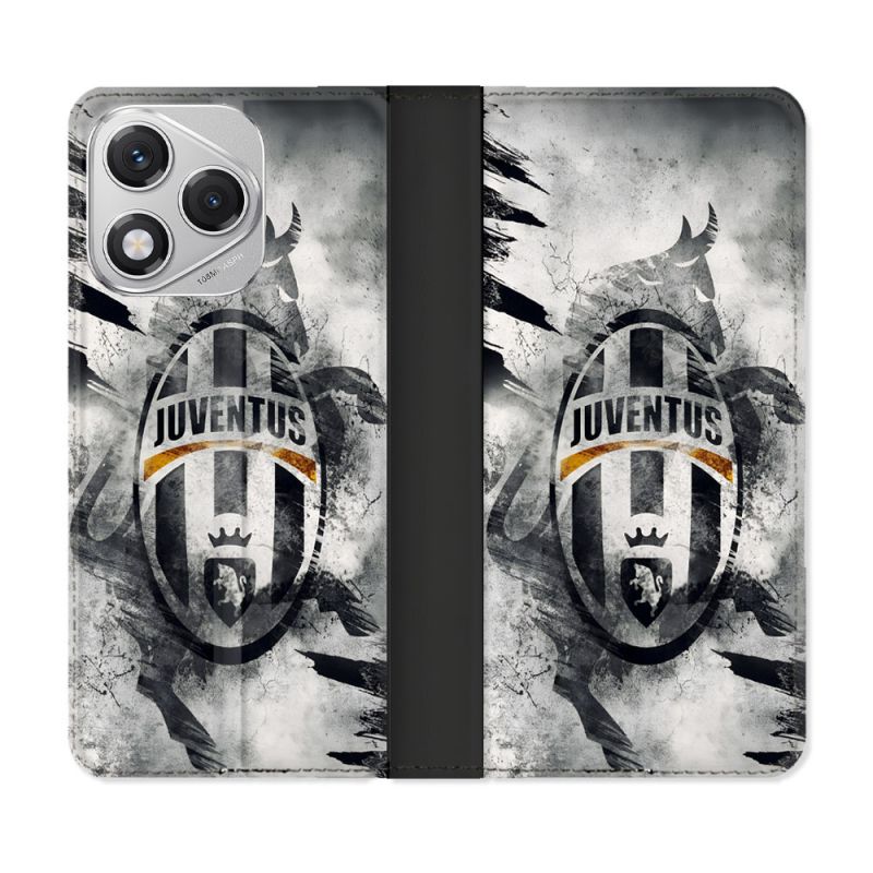 Housse cuir portefeuille Pour Honor 400 Lite 5G Foot Juventus Turin
