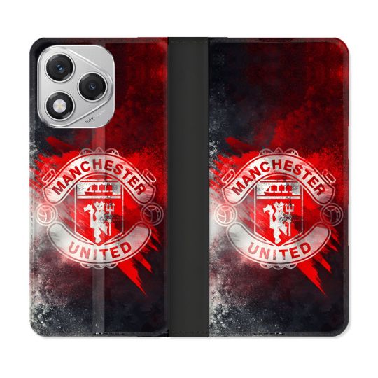 Housse cuir portefeuille Pour Honor 400 Lite 5G Foot Manchester United