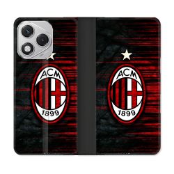 Housse cuir portefeuille Pour Honor 400 Lite 5G Foot Milan AC