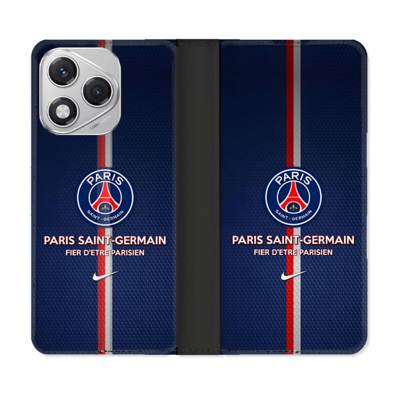 Housse cuir portefeuille Pour Honor 400 Lite 5G Foot PSG Fier