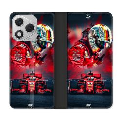 Housse cuir portefeuille Pour Honor 400 Lite 5G Formule 1 F1 Ferrari