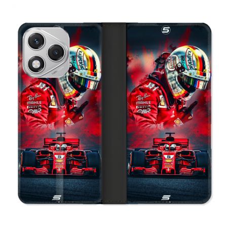 Housse cuir portefeuille Pour Honor 400 Lite 5G Formule 1 F1 Ferrari