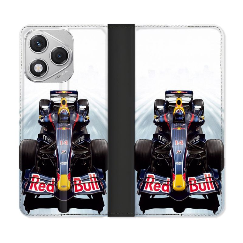 Housse cuir portefeuille Pour Honor 400 Lite 5G Formule 1 F1 Red Bull