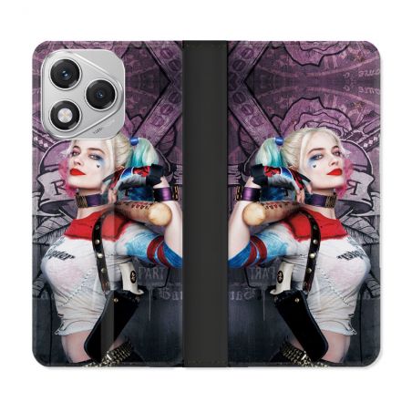Housse cuir portefeuille Pour Honor 400 Lite 5G Harley Quinn Batte