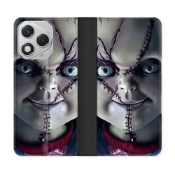 Housse cuir portefeuille Pour Honor 400 Lite 5G Horreur Chucky Cicatrice