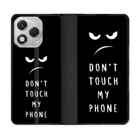 Housse cuir portefeuille Pour Honor 400 Lite 5G Humour Don't Touch