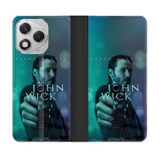 Housse cuir portefeuille Pour Honor 400 Lite 5G John Wick