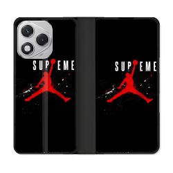 Housse cuir portefeuille Pour Honor 400 Lite 5G Jordan Supreme Noir