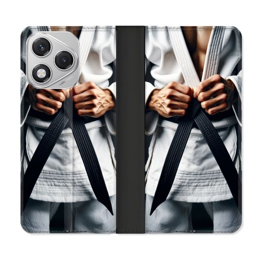 Housse cuir portefeuille Pour Honor 400 Lite 5G Kimono Ceinture