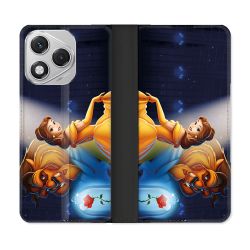 Housse cuir portefeuille Pour Honor 400 Lite 5G La Belle et La Bête