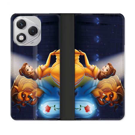 Housse cuir portefeuille Pour Honor 400 Lite 5G La Belle et La Bête