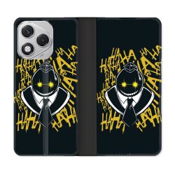 Housse cuir portefeuille Pour Honor 400 Lite 5G Manga Assassination Classroom Kuro Noir