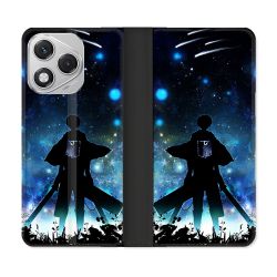 Housse cuir portefeuille Pour Honor 400 Lite 5G Manga Attaque Titans Levi