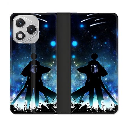 Housse cuir portefeuille Pour Honor 400 Lite 5G Manga Attaque Titans Levi