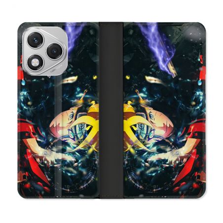 Housse cuir portefeuille Pour Honor 400 Lite 5G Manga Boruto Eclair