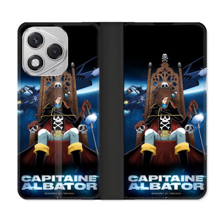 Housse cuir portefeuille Pour Honor 400 Lite 5G Manga Capitaine Albator