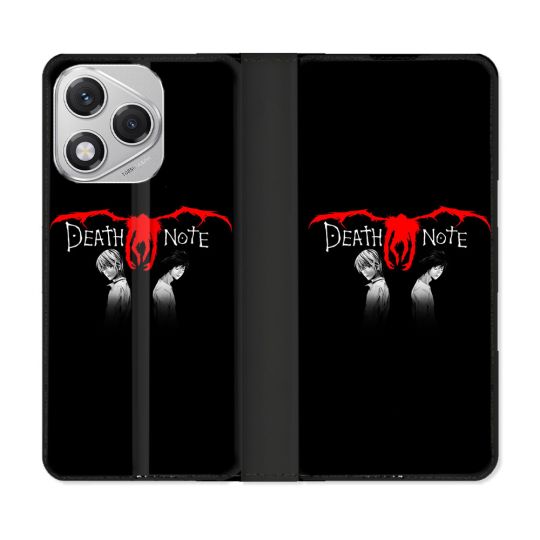 Housse cuir portefeuille Pour Honor 400 Lite 5G Manga Death Note Noir