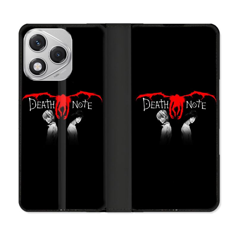 Housse cuir portefeuille Pour Honor 400 Lite 5G Manga Death Note Noir