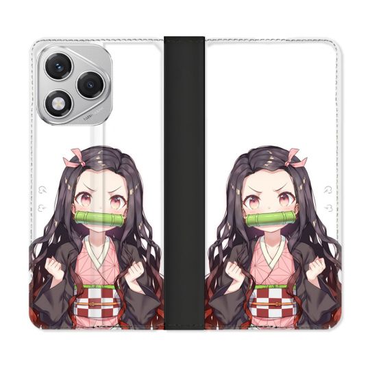 Housse cuir portefeuille Pour Honor 400 Lite 5G Manga Demon Slayer Nezuko