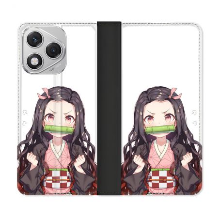 Housse cuir portefeuille Pour Honor 400 Lite 5G Manga Demon Slayer Nezuko
