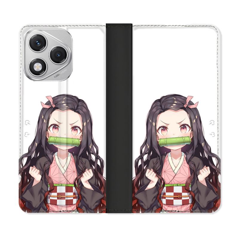 Housse cuir portefeuille Pour Honor 400 Lite 5G Manga Demon Slayer Nezuko
