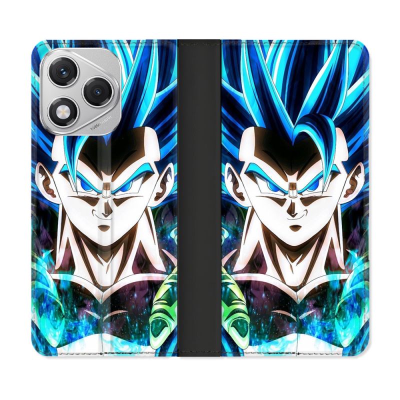 Housse cuir portefeuille Pour Honor 400 Lite 5G Manga Dragon Ball Gogeta Visage