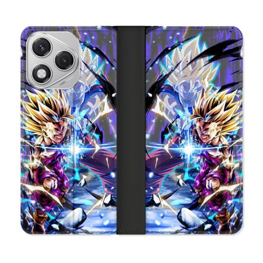 Housse cuir portefeuille Pour Honor 400 Lite 5G Manga Dragon Ball Sangohan Duo