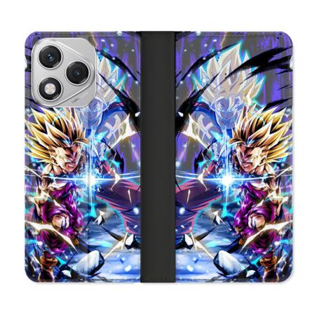 Housse cuir portefeuille Pour Honor 400 Lite 5G Manga Dragon Ball Sangohan Duo