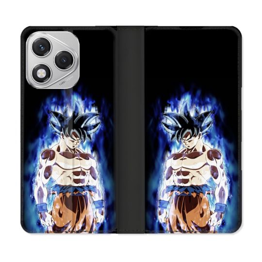 Housse cuir portefeuille Pour Honor 400 Lite 5G Manga Dragon Ball Sangoku Noir