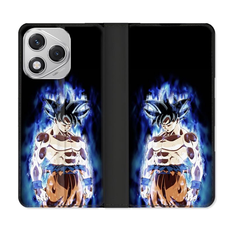 Housse cuir portefeuille Pour Honor 400 Lite 5G Manga Dragon Ball Sangoku Noir