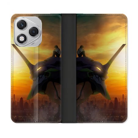 Housse cuir portefeuille Pour Honor 400 Lite 5G Manga Evangelion