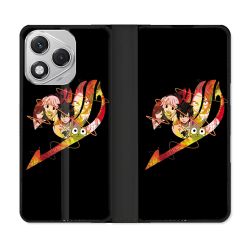 Housse cuir portefeuille Pour Honor 400 Lite 5G Manga Fairy Tail Logo Noir