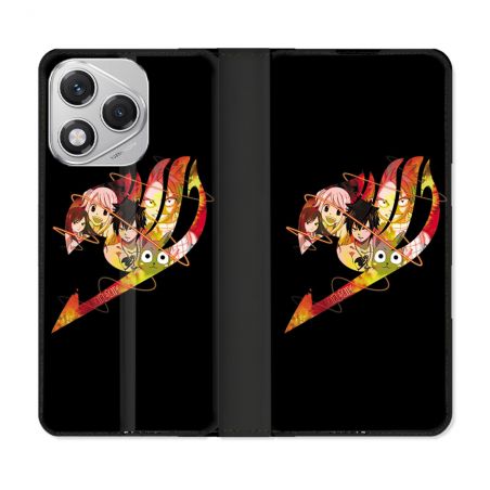 Housse cuir portefeuille Pour Honor 400 Lite 5G Manga Fairy Tail Logo Noir