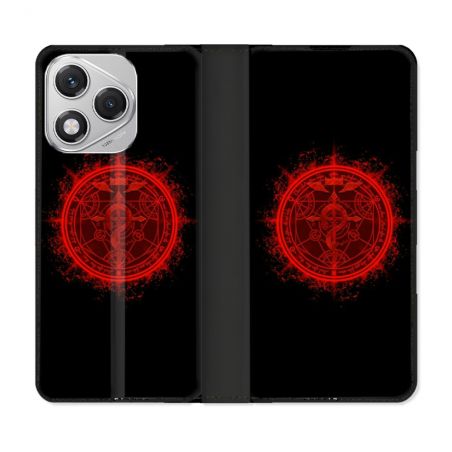 Housse cuir portefeuille Pour Honor 400 Lite 5G Manga Fullmetal Alchemist Logo