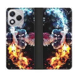 Housse cuir portefeuille Pour Honor 400 Lite 5G Manga My Hero Academia Shoto