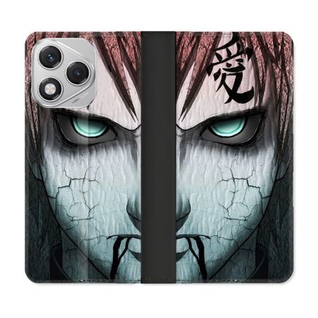 Housse cuir portefeuille Pour Honor 400 Lite 5G Manga Naruto Gaara
