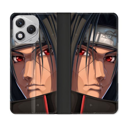 Housse cuir portefeuille Pour Honor 400 Lite 5G Manga Naruto Itachi Visage