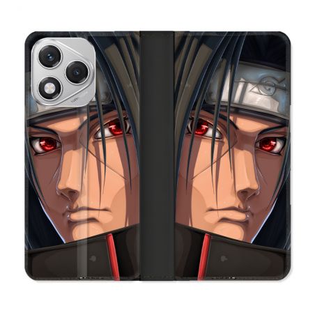 Housse cuir portefeuille Pour Honor 400 Lite 5G Manga Naruto Itachi Visage