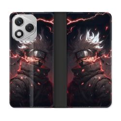 Housse cuir portefeuille Pour Honor 400 Lite 5G Manga Naruto Kakashi Dark