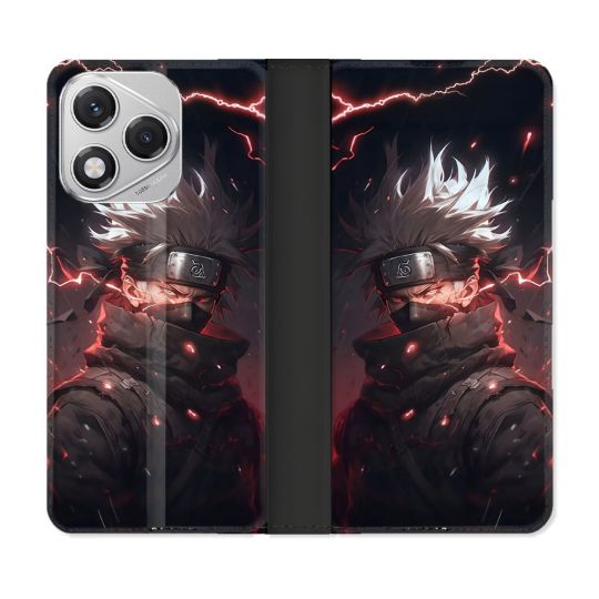 Housse cuir portefeuille Pour Honor 400 Lite 5G Manga Naruto Kakashi Dark