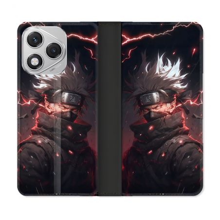 Housse cuir portefeuille Pour Honor 400 Lite 5G Manga Naruto Kakashi Dark