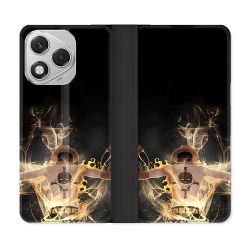 Housse cuir portefeuille Pour Honor 400 Lite 5G Manga One Piece Ace Noir