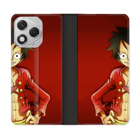 Housse cuir portefeuille Pour Honor 400 Lite 5G Manga One Piece Luffy