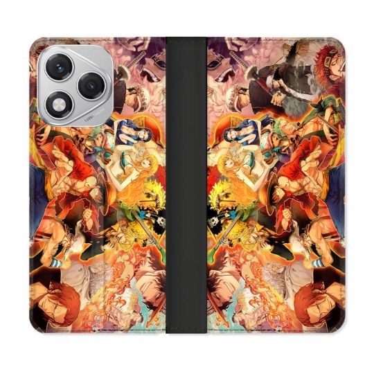 Housse cuir portefeuille Pour Honor 400 Lite 5G Manga One Piece Nakama