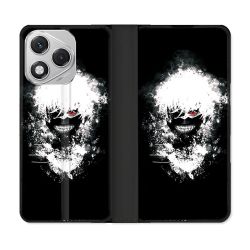 Housse cuir portefeuille Pour Honor 400 Lite 5G Manga Tokyo Ghoul Kaneki Tag