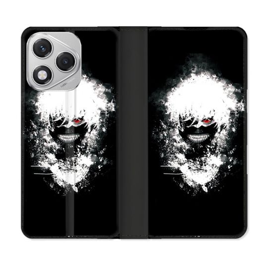 Housse cuir portefeuille Pour Honor 400 Lite 5G Manga Tokyo Ghoul Kaneki Tag