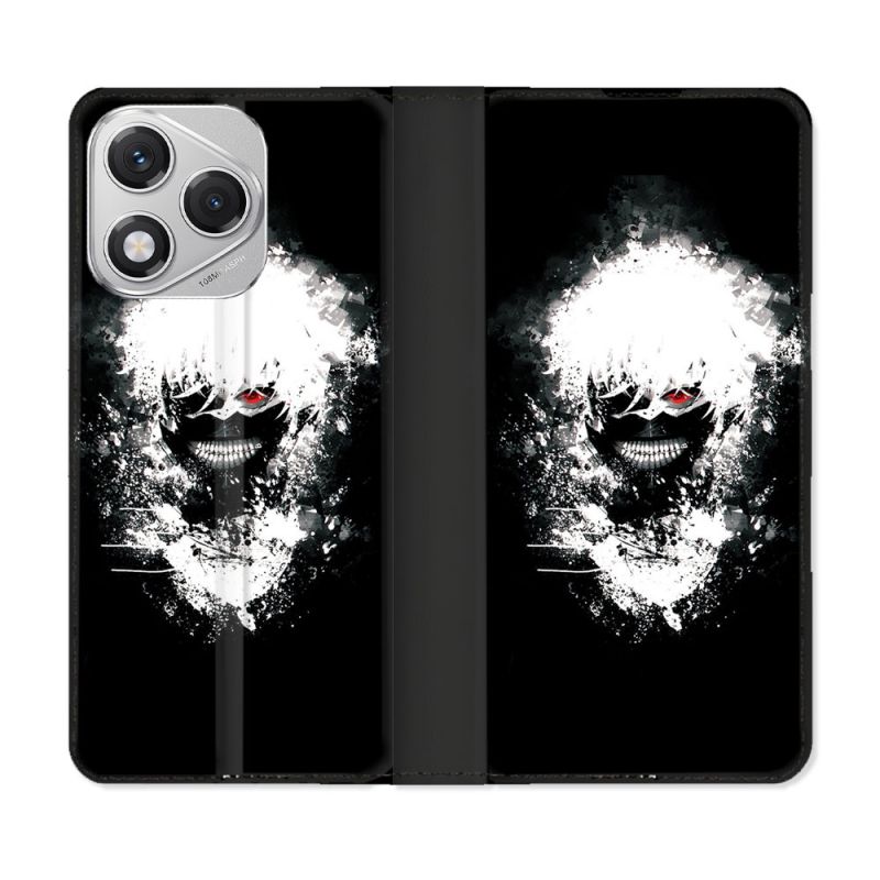 Housse cuir portefeuille Pour Honor 400 Lite 5G Manga Tokyo Ghoul Kaneki Tag