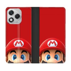 Housse cuir portefeuille Pour Honor 400 Lite 5G Mario Rouge