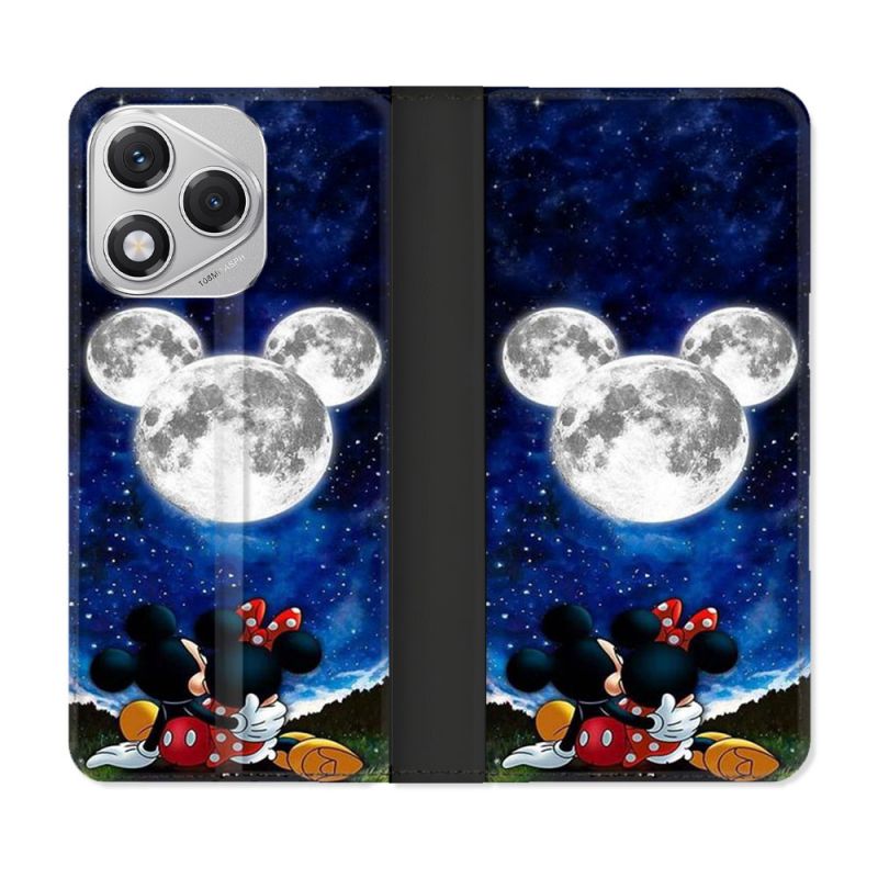 Housse cuir portefeuille Pour Honor 400 Lite 5G Mickey Minnie